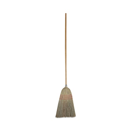 BOARDWALK Parlor Broom, Corn Fiber Bristles, 55" Wood Handle, Natural, PK12 BWK926CCT